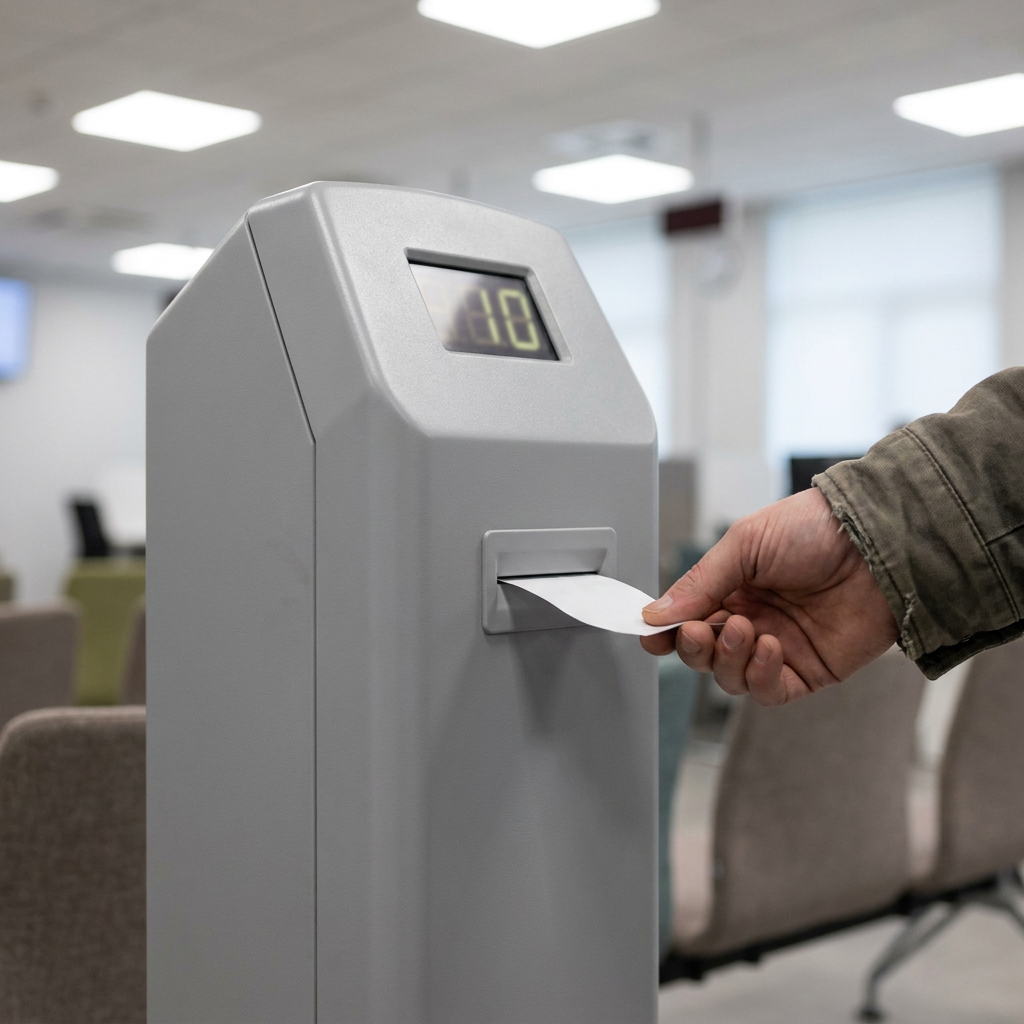 Numerowy system obsługi w ogólnej poczekalni